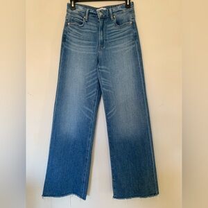 PAIGE Anessa High Waisted Wide Leg Jeans Size 26